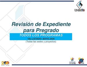 Revisión De Expedientes Todos Los Programas 18vo Mayo 2026