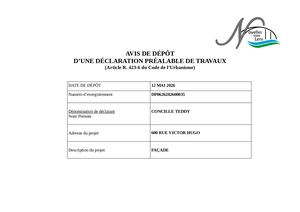 Dépôt DP0626282600035