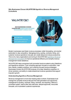 Agentforce Revenue Management Consultants