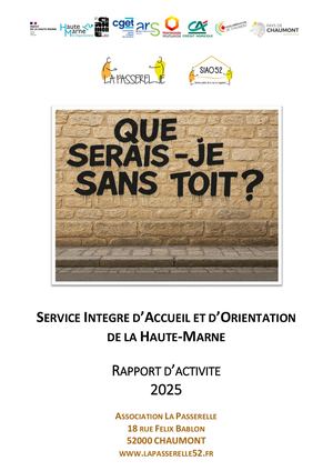 Rapport D'activité - SIAO - 2025
