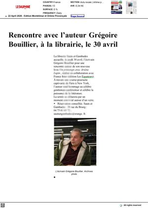 Un printemps avec Arsène Lupin. Grégoire Bouillier / Equateurs - France Inter