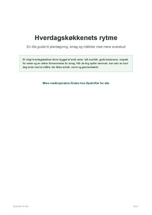 Calameo Hverdagskokken Planlaegning Smag Opskrifter For Alle
