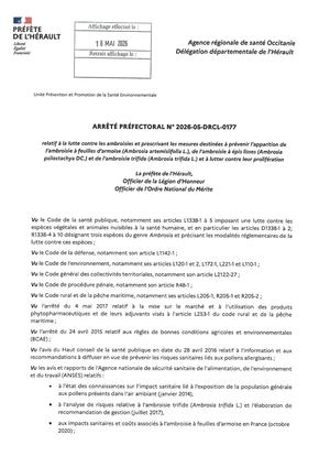 Arrêté Préfectoral 2026 05 Drcl 0177