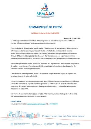 Communique De Presse Semaag 2026