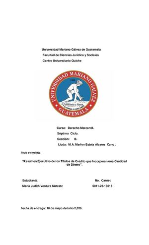 Entregar Ultima Tarea De Mercantil