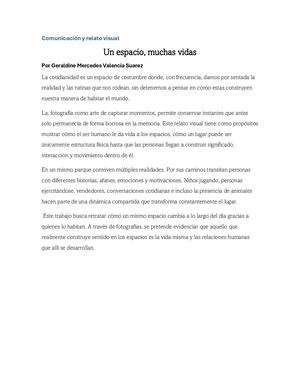 Comunicación Y Relato Visual