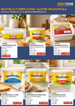 Nouvelle Tarification Meadowlea