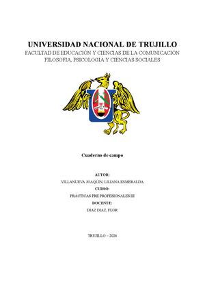Cuaderno De Campo Unidad I