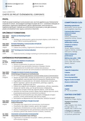 Cv Solen Lebreton