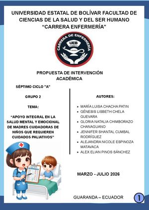 Propuesta De Intervención Académica Grupo #2