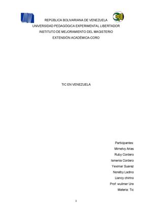 Las Tic En Venezuela Nuevo