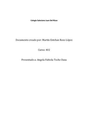 Cuento Martin Rozo