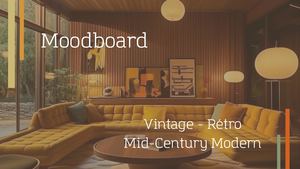 Moodborde Style Vintage Rétro Mid Century Modern