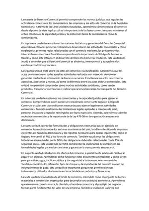 Derecho Comercial