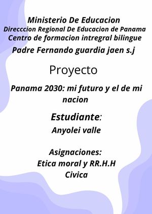 Documento A4 Portada De Proyecto Orgánico Minimalista Morado Y Blanco (6)