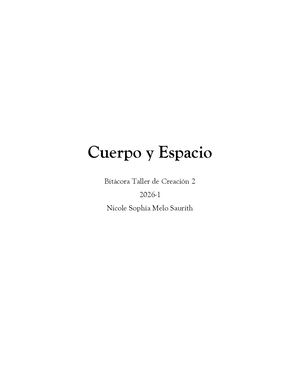 Cuerpo Y Espacio
