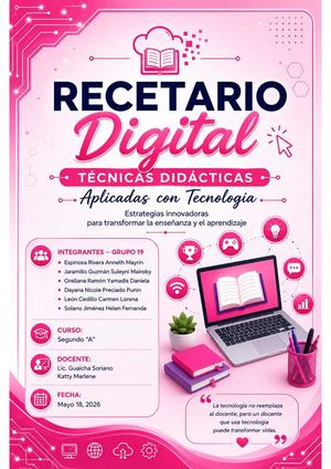 Recetario Digital Grupo 19