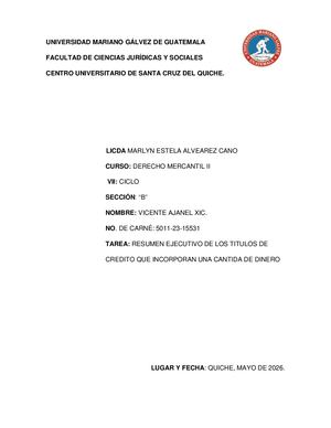 Titulo De Credito Ultima Tarea