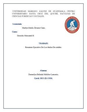 Titulos De Credito