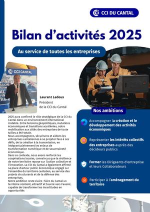 CCI du Canal -  Bilan Activités 2025