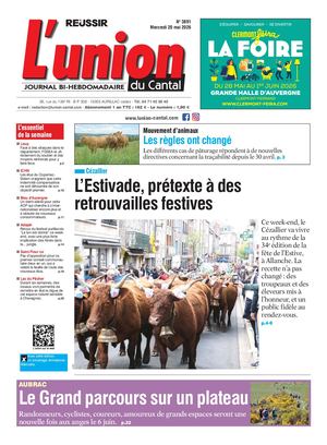 L'union Du Cantal N° 3891