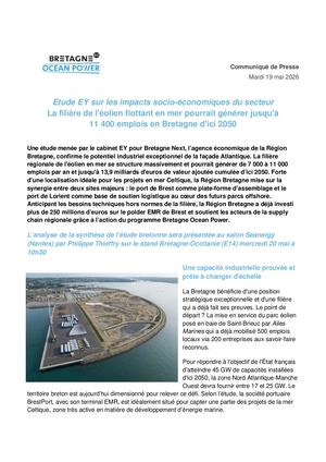 Communiqué Presse Agence Bretagne Next éTude éOlien Flottant 19 Mai 2026