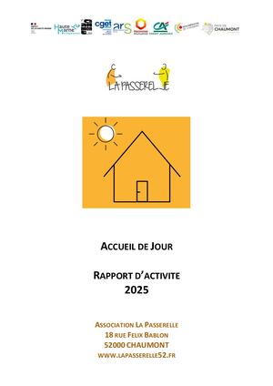 Rapport D'activité - Accueil De Jour - 2025