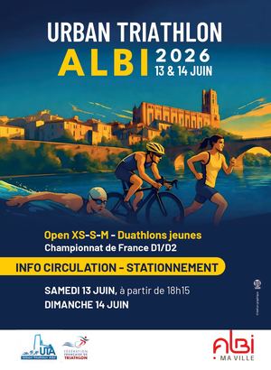 Urban Triathlon Albi 2026 - Info circulation et stationnement