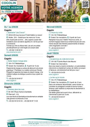 Animations Mai 2026 Cogolin