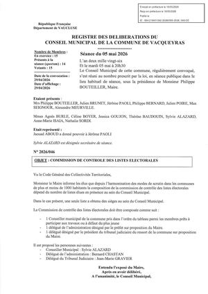 2026 046 Commission De Controle Des Listes éLectorales Tampon