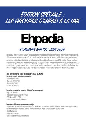 Sommaire Ehpadia Juin 2026
