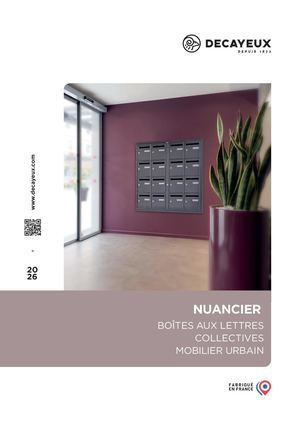 Nuancier Tarif 20260428