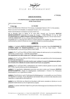 Arrêté n°178-2026