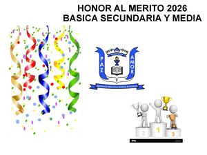 Cuadro De Honor 2026 Basica Secundaria Y Media Primer Periodo 2026
