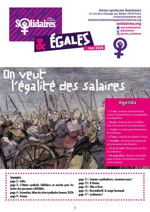 Bulletin Solidaires et Egales - Mai/juin 2026