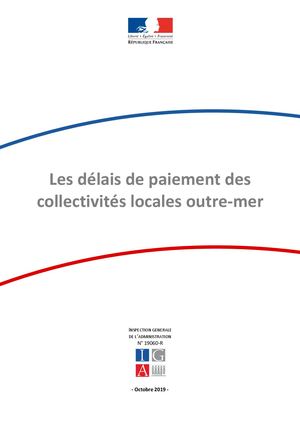 2019 délais de paiement des collectivités locales