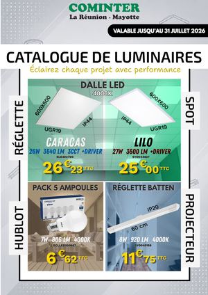 Catalogue Luminaire Mai - Juillet 2026