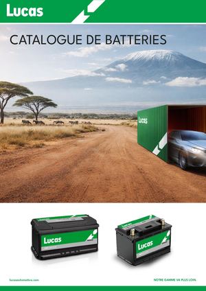 Lucas Batteries Catalogue AF-FR