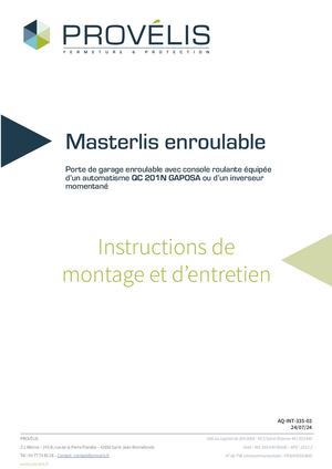 335 - Notice Masterlis Qc 201n Gaposa Chariot Roulant