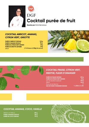Cocktail Purée De Fruit (fr, Eng).
