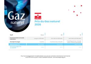 Tarifs Gaz 2026