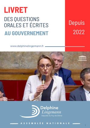 Livret des Questions Écrites - Delphine Lingemann