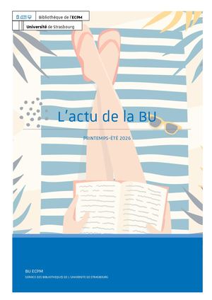 Actu Bu Ecpm N°4 Printemps-été 2026