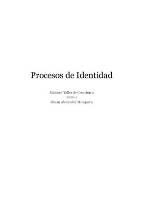 Procesos De Identidad