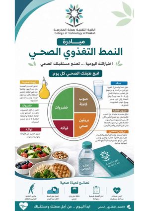النمط التغذوي الصحي الكلية التقنية بمكة المكرمة ١٤٤٧