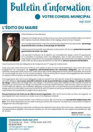 Bulletin d'information Conseil Municipal