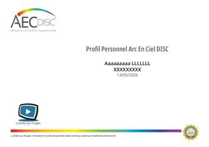 Profil personnel Arc-En-Ciel DISC