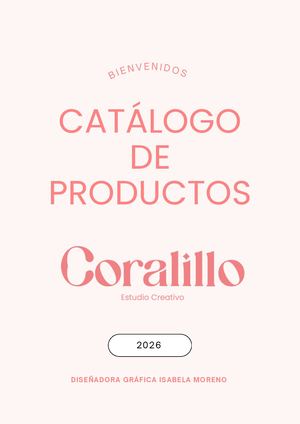 Documento A4 Catalogo De Productos Impresion Sublimacion Minimalista Blanco