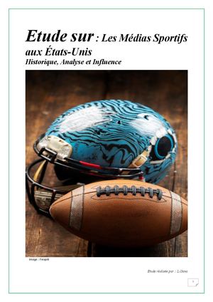 Etude Sur Les Médias Sportifs Aux ÉTats Unis