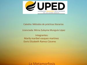 La Metamorfosis (1)
